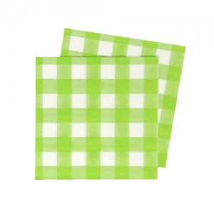 Gingham Green Napkins